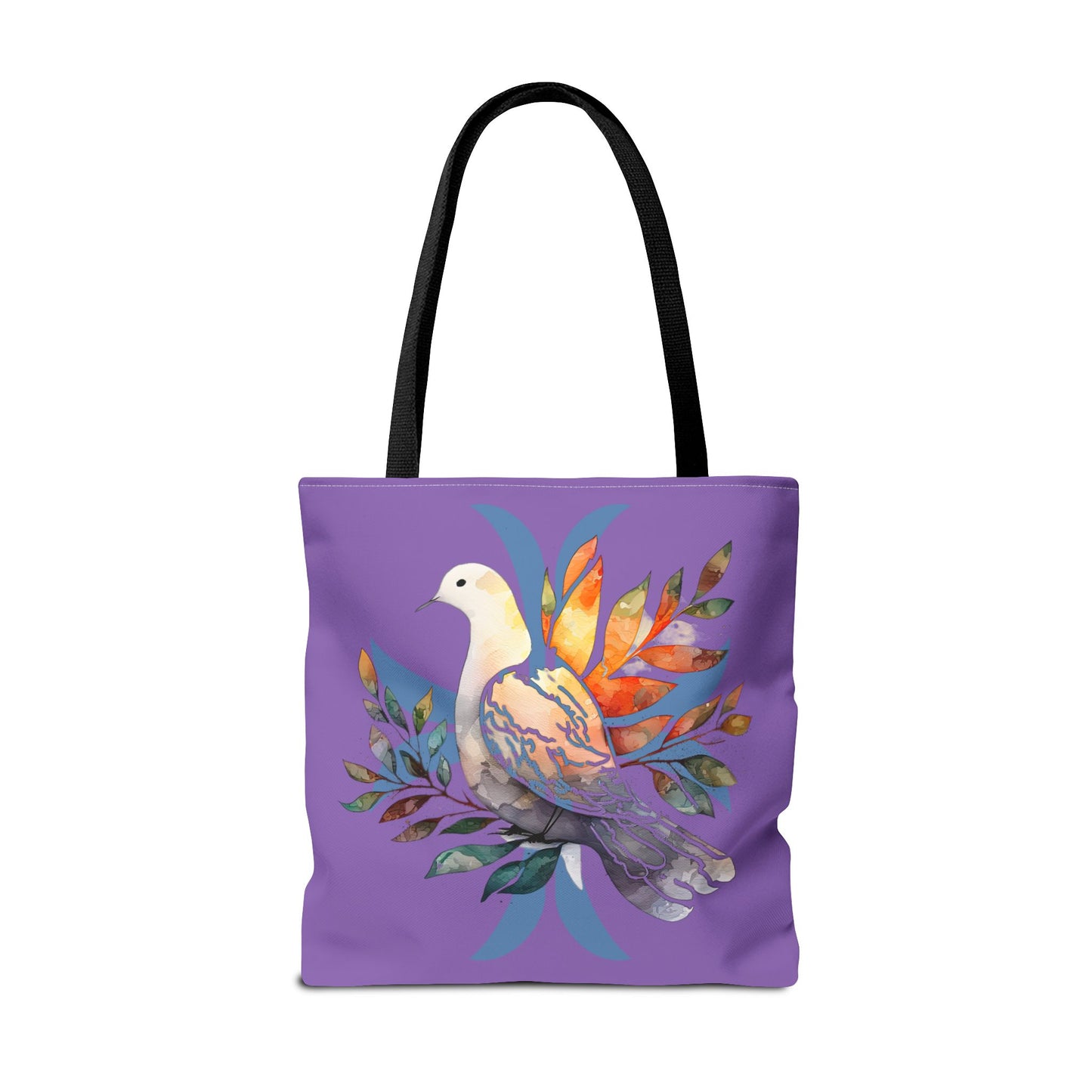 Peaceful Dove Tote Bag in Purple