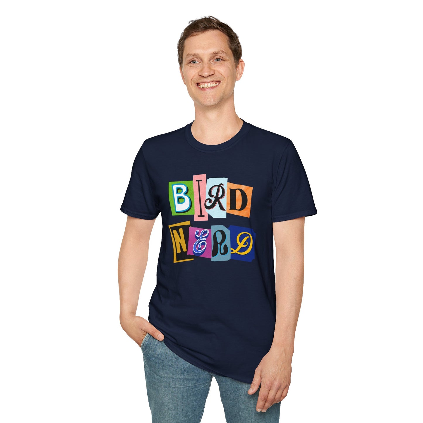 Bird Nerd Unisex Softstyle T-Shirt - Fun & Quirky Tee
