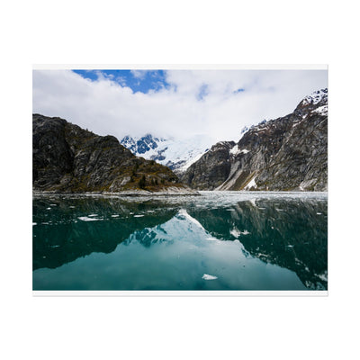 Scenic Mountain Reflection Rolled Poster | Tranquil Nature Wall Art