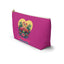 Romantic Summer Flamingo Accessory Pouch | Vibrant Floral Makeup Bag