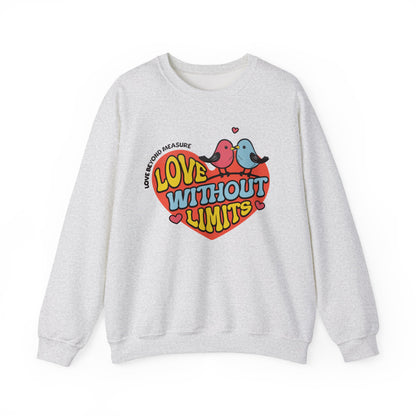 Love Without Limits Crewneck Sweatshirt | Unisex Heavy Blend™ | Cozy Gift for Couples