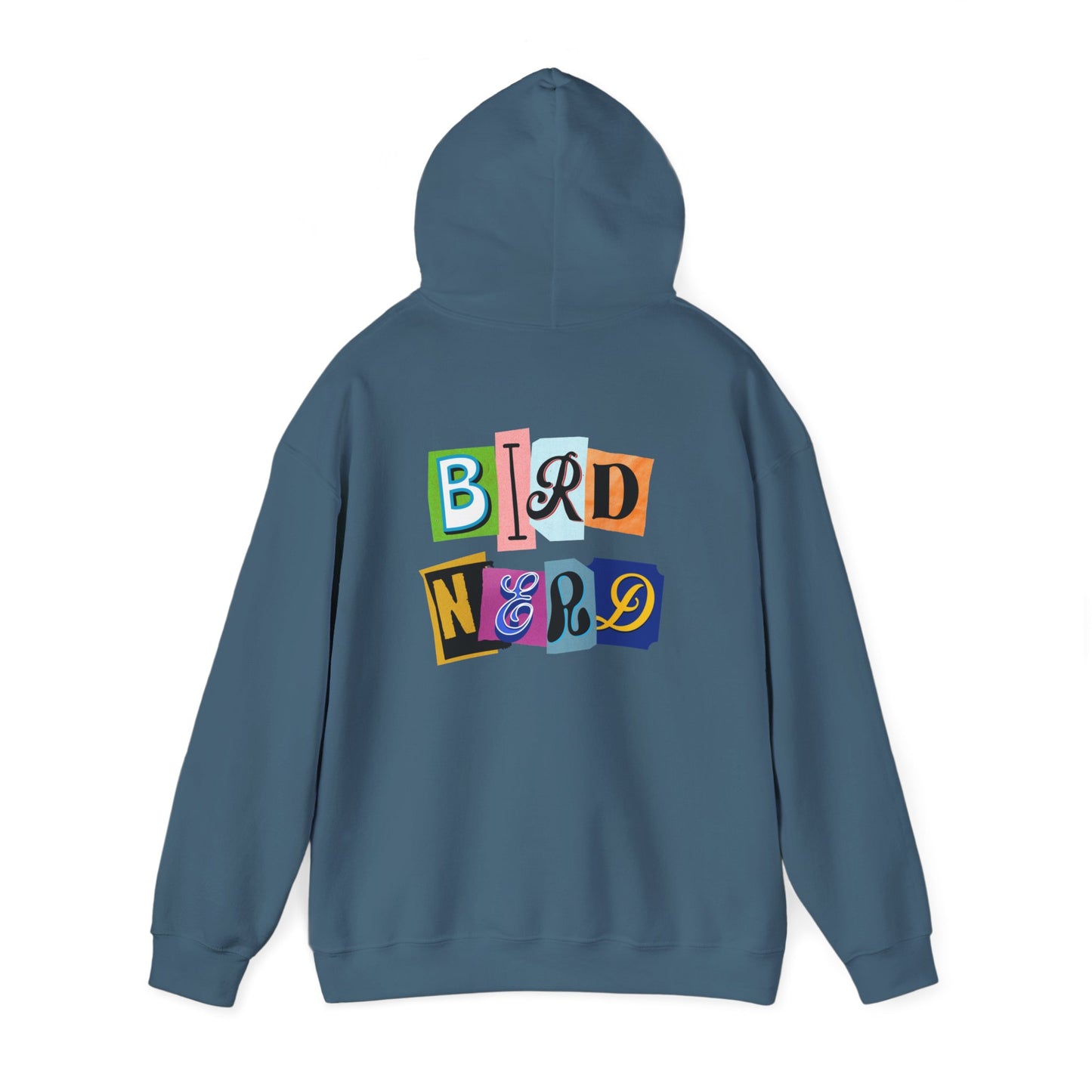 The Nerdy Birder - "Bird Nerd" Back Design Unisex Hoodie - Cozy Sweatshirt for Nature Lovers