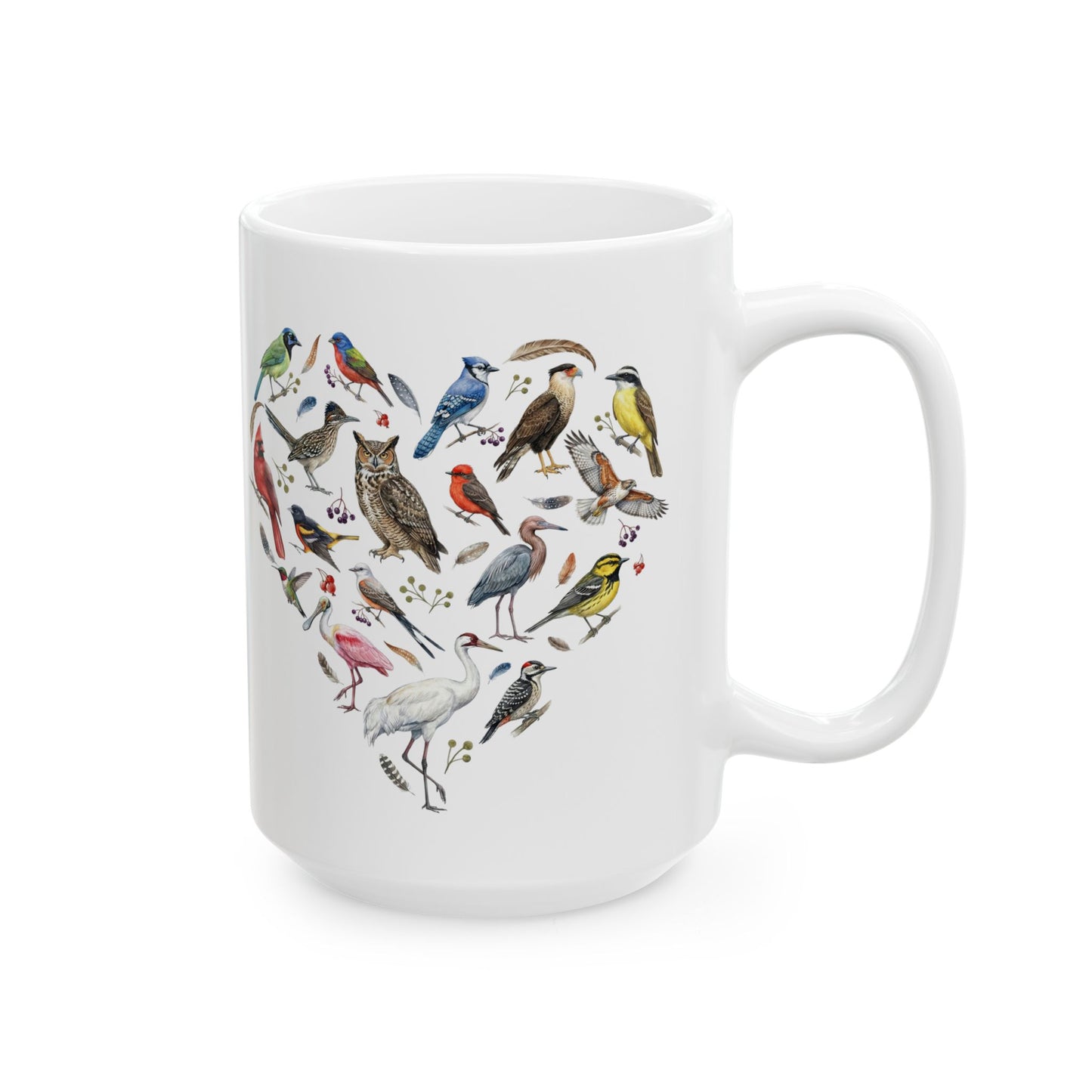 Heart of Texas White Ceramic Mug