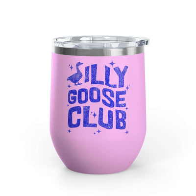 Silly Goose Club Wine Tumbler, Fun Party Gift, Personalized Drinkware, Friendship Gift, Outdoor Adventure Mug