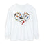 Bird Heart Unisex Garment-dyed Long Sleeve T-Shirt