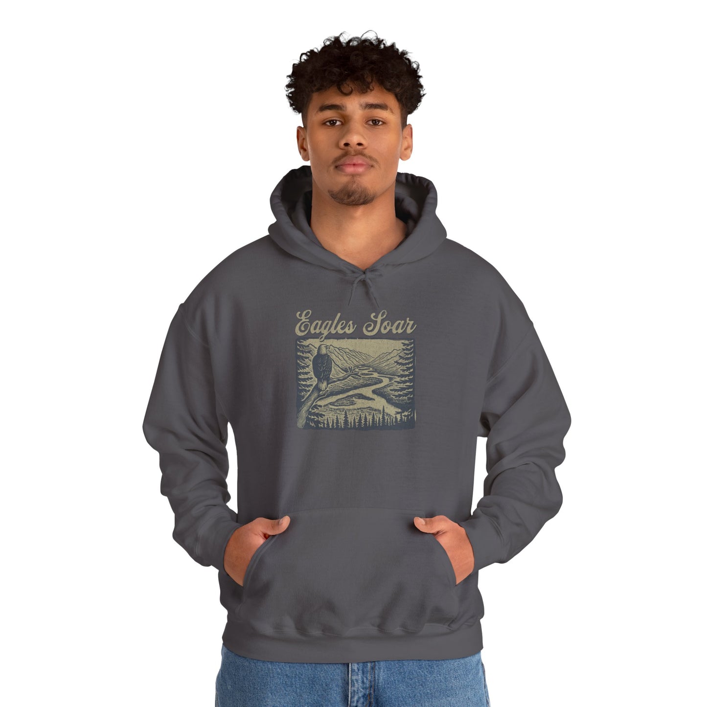 Eagle Soars Unisex Hoodie - Cozy Sweatshirt for Nature Lovers