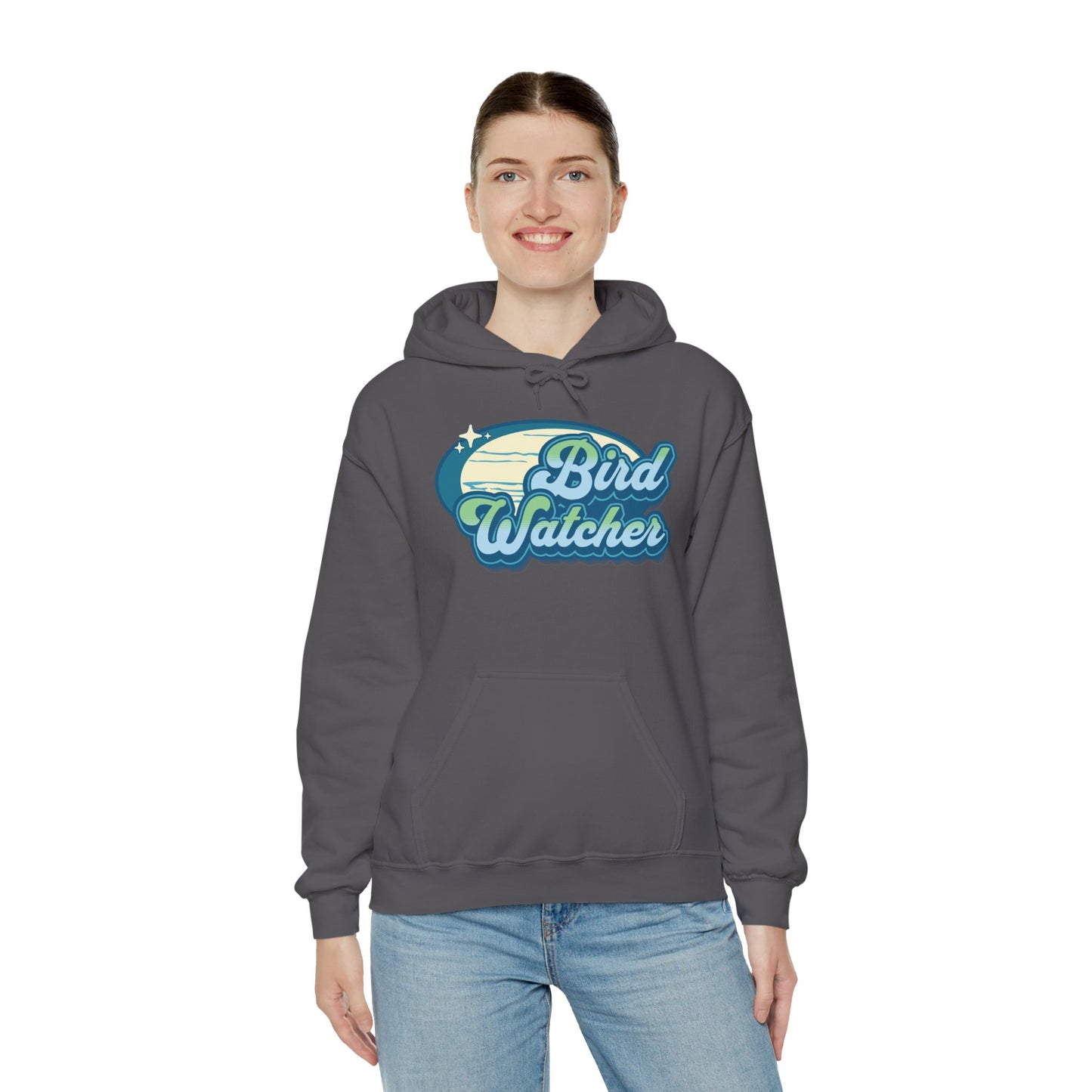 The Nerdy Birder Bird Watcher Teal Unisex Hoodie - Cozy Sweatshirt for Nature Lovers