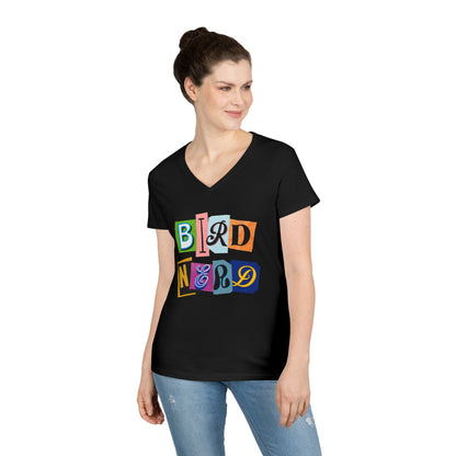 Bird Nerd Ladies' V-Neck T-Shirt