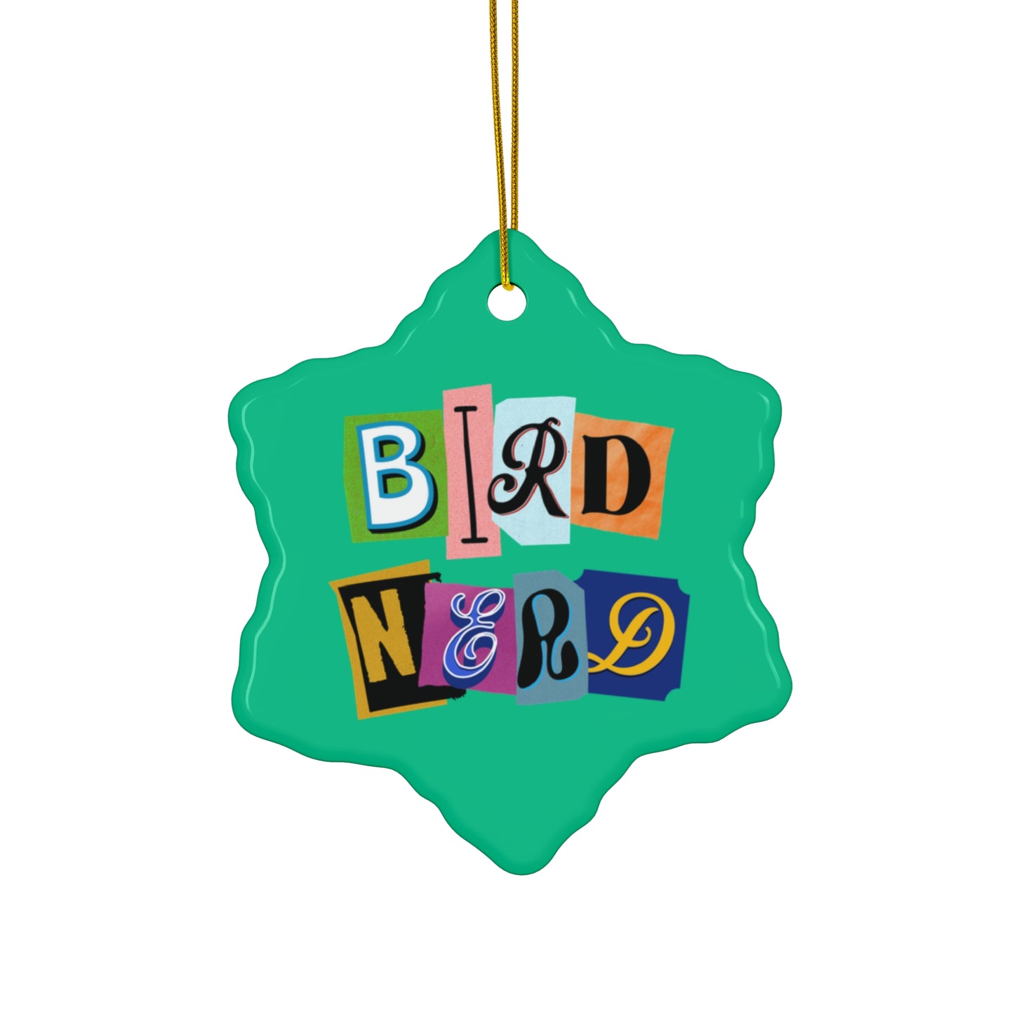 Bird Nerd Ceramic Ornament