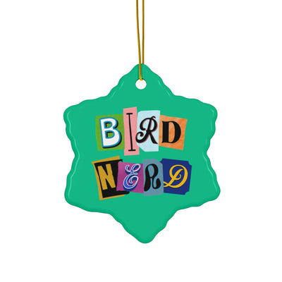 Bird Nerd Ceramic Ornament