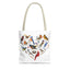 Bird Lovers Tote Bag - Colorful Heart Design for Nature Enthusiasts