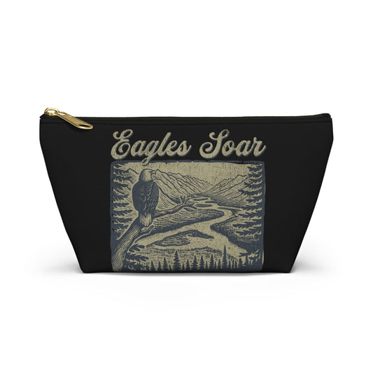 Eagles Soar Accessory Pouch - Organizer, Gift for Birdwatchers, Makeup Case, Travel Pouch