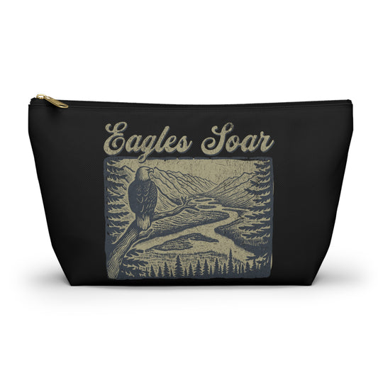 Eagles Soar Accessory Pouch - Organizer, Gift for Birdwatchers, Makeup Case, Travel Pouch