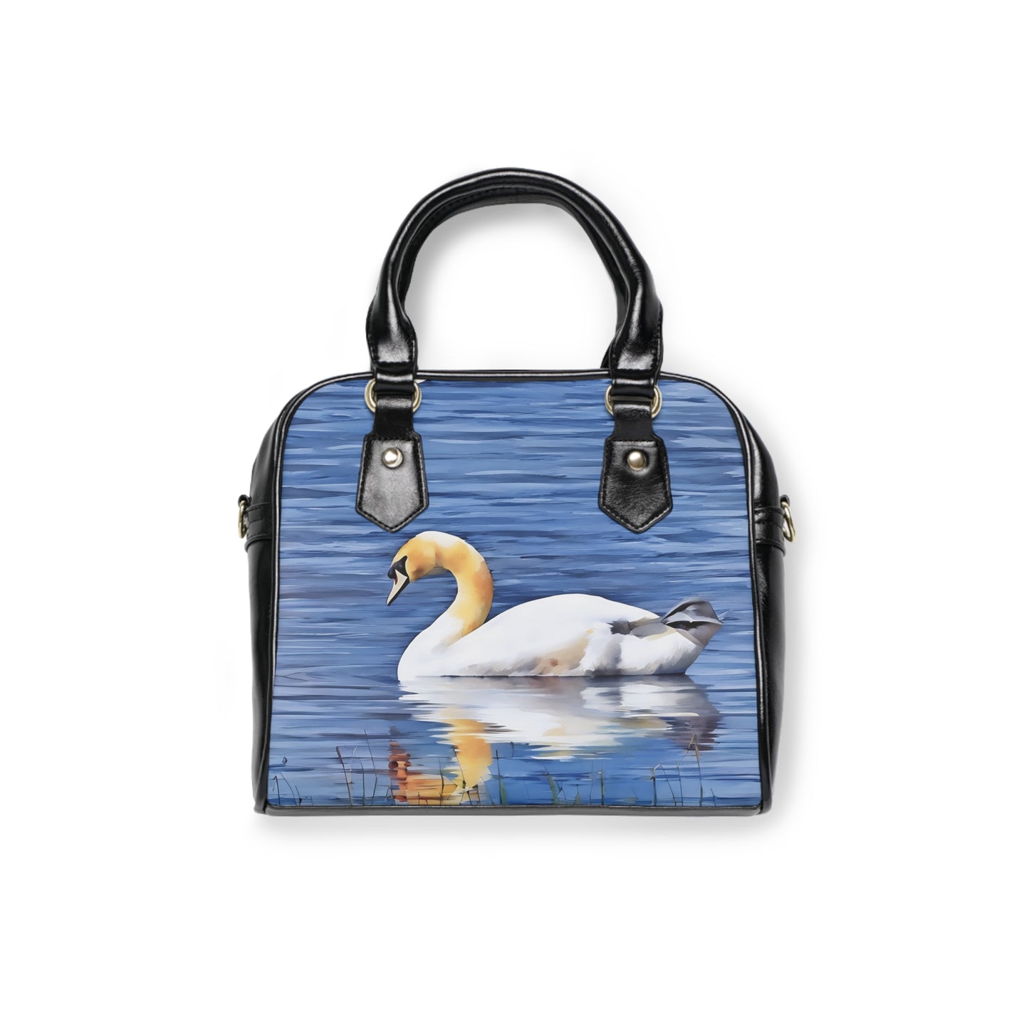 Elegant Swan Design Shoulder Handbag, Chic Tote Bag, Stylish Accessory, Handbag for Nature Lovers, Unique Gift Idea