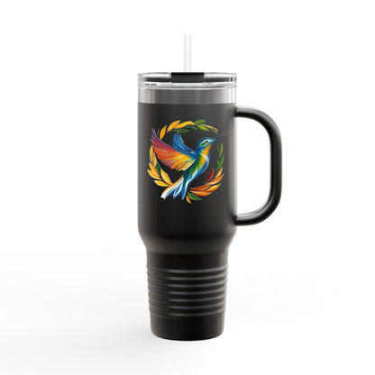 Hummingbird Rainbow Insulated Travel Mug, 40oz