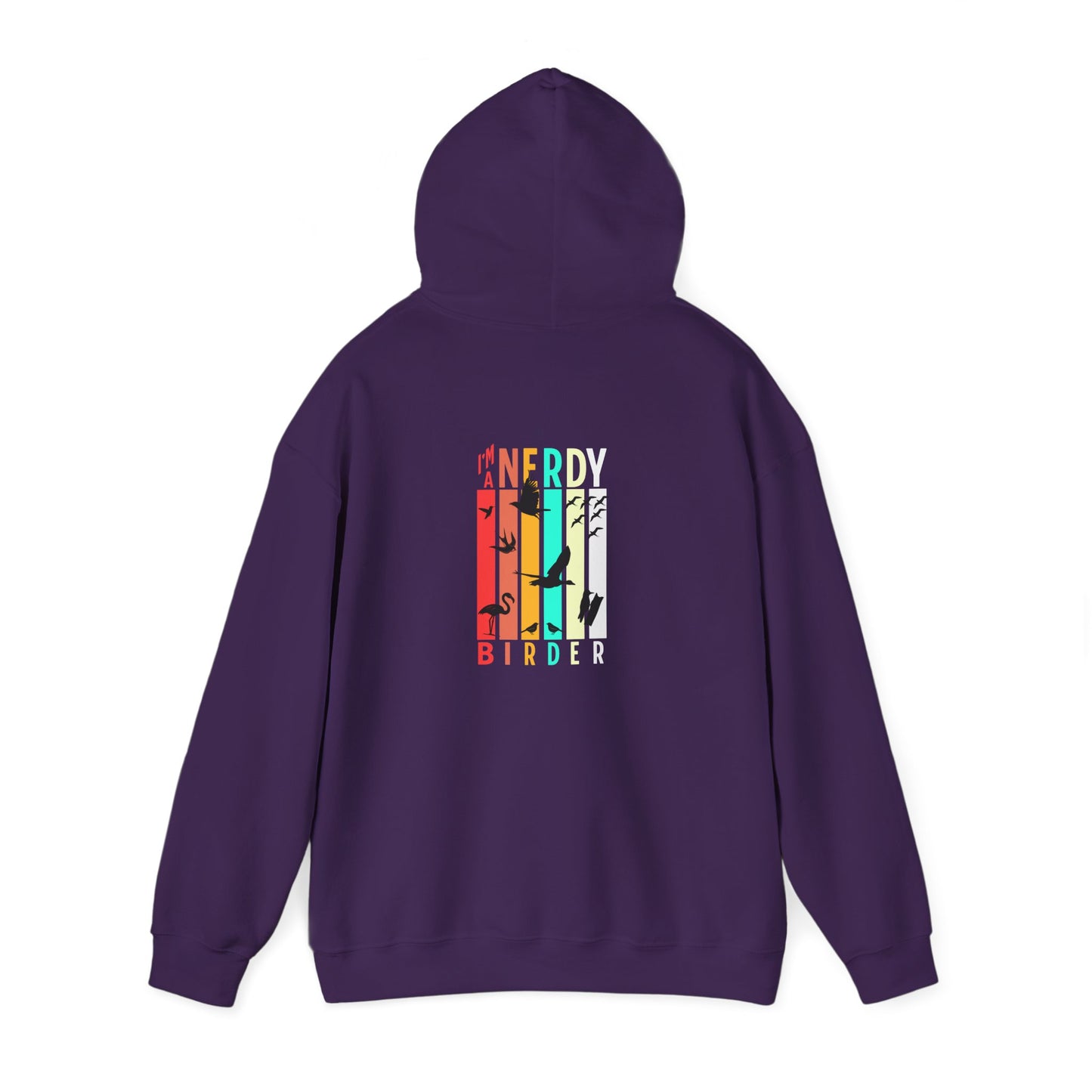 The Nerdy Birder - "I'm A Nerdy Birder" Back Design Unisex Hoodie - Cozy Sweatshirt for Nature Lovers
