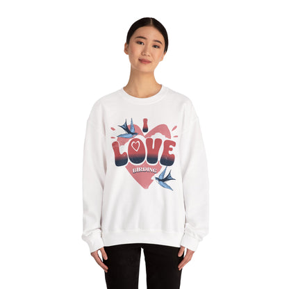 I Love Birding Unisex Heavy Blend™ Crewneck Sweatshirt