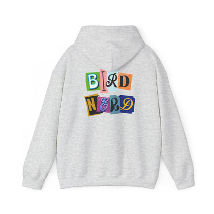 The Nerdy Birder - "Bird Nerd" Back Design Unisex Hoodie - Cozy Sweatshirt for Nature Lovers
