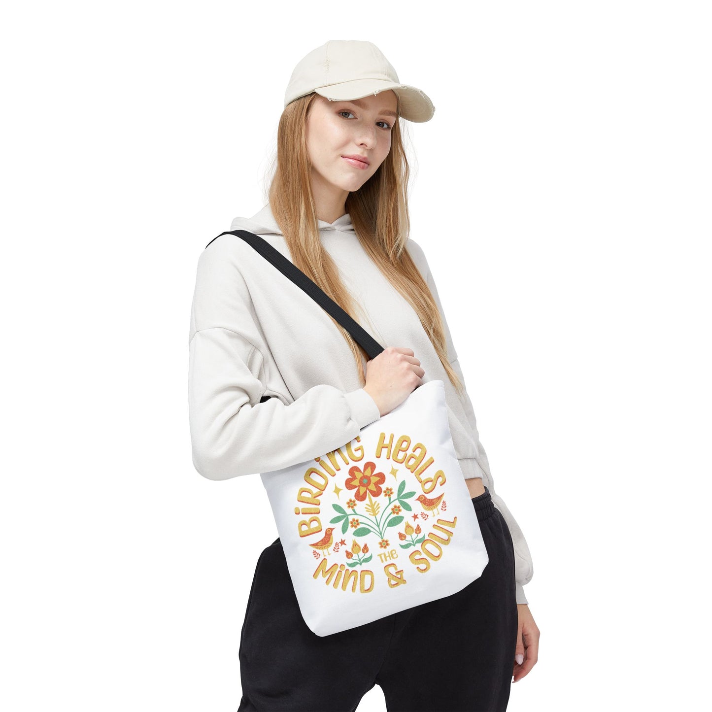 Birding Heals Tote Bag - Inspirational Eco-Friendly Carryall for Nature Lovers