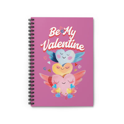 Be My Valentine Spiral Notebook - Cute Heart Design, Ruled Lines for Sweet Notes