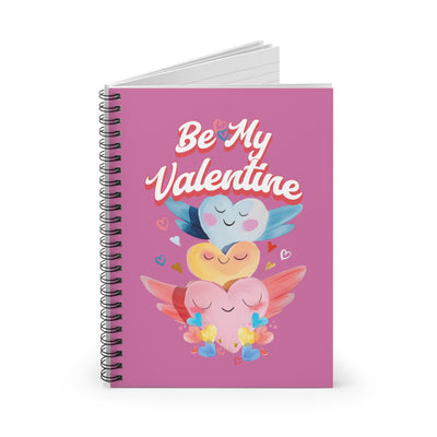 Be My Valentine Spiral Notebook - Cute Heart Design, Ruled Lines for Sweet Notes