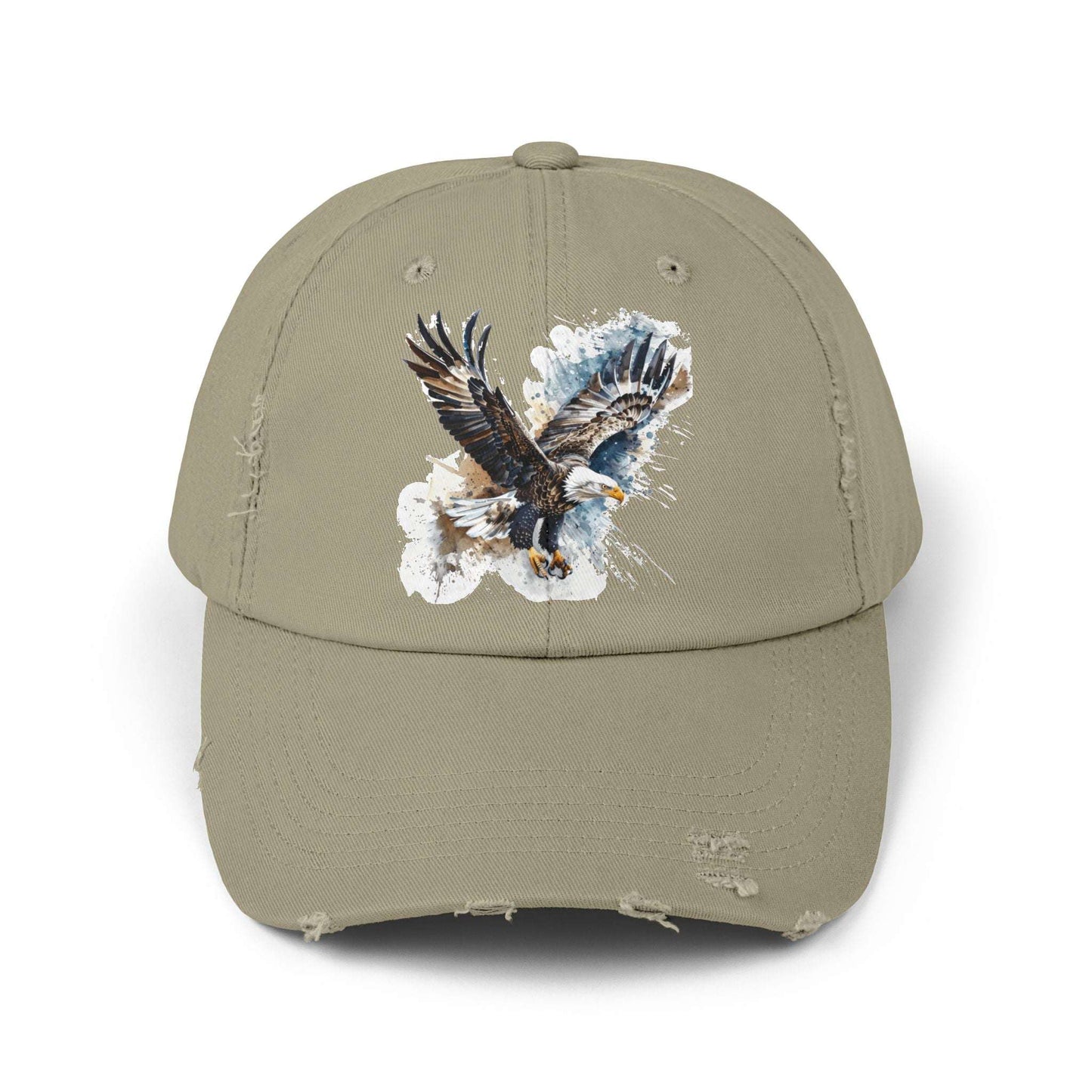 The Nerdy Birder Eagle Vintage Style Hat - Unisex Distressed Cap