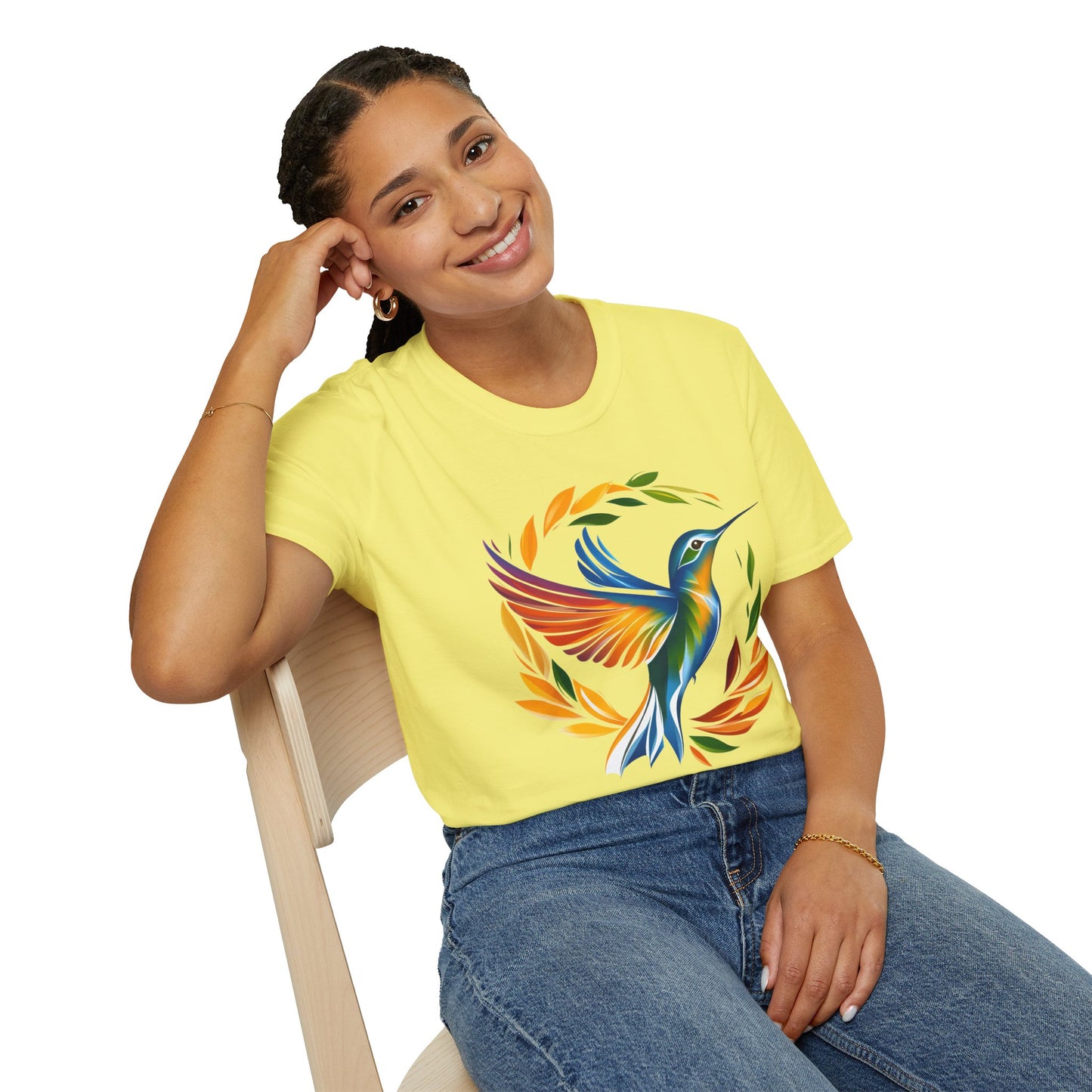 Hummingbird Rainbow Softstyle T-Shirt