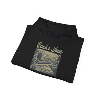 Eagle Soars Unisex Hoodie - Cozy Sweatshirt for Nature Lovers