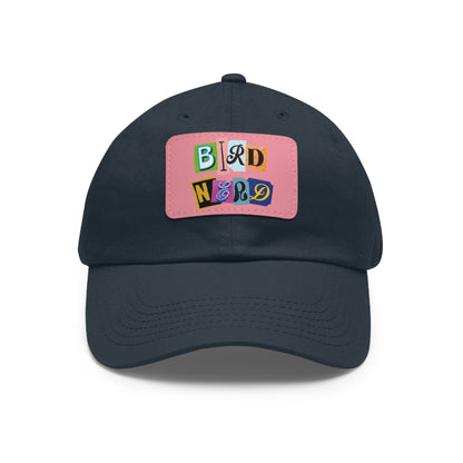 The Nerdy Birder - Bird Nerd Dad Hat with Leather Patch, Casual Cap for Bird Lovers, Unique Gift for Birdwatching, Outdoor Adventure Hat, Unisex
