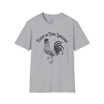 Fluent in Fowl Language Unisex Softstyle T-Shirt - Retro Vibe Tee for Casual Wear
