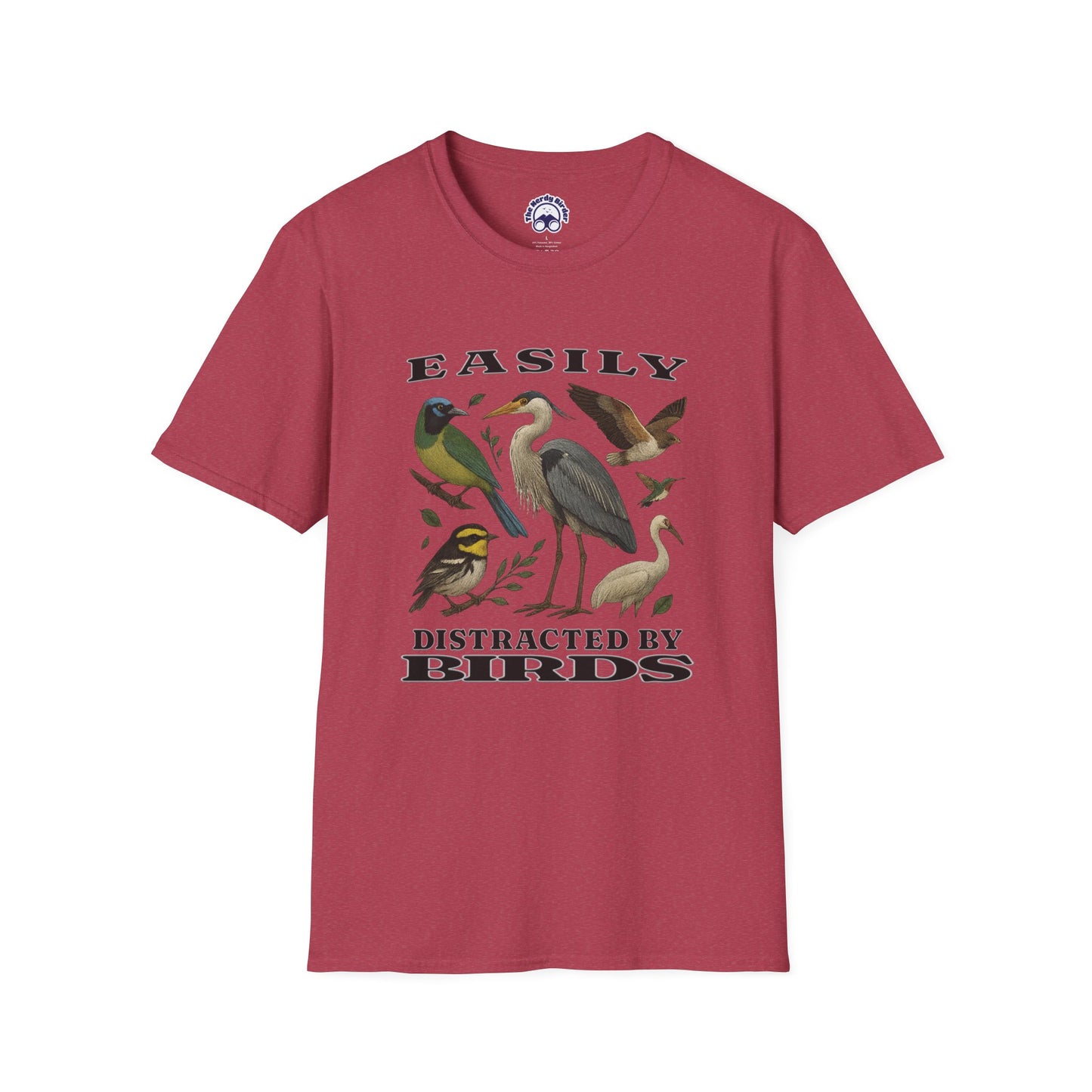 Easily Distracted by Birds Graphic T-Shirt