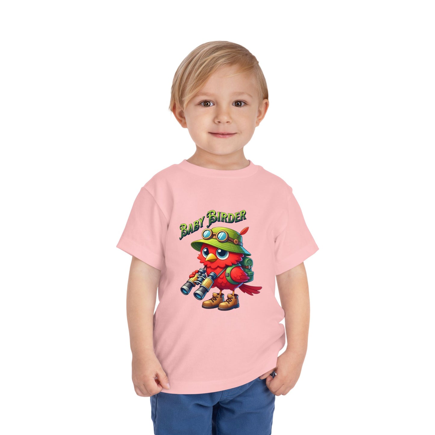 The Nerdy Birder -  Cute Toddler T-Shirt with Baby Birder Tee