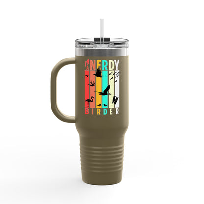 I'm A Nerdy Birder Insulated Travel Mug, 40oz