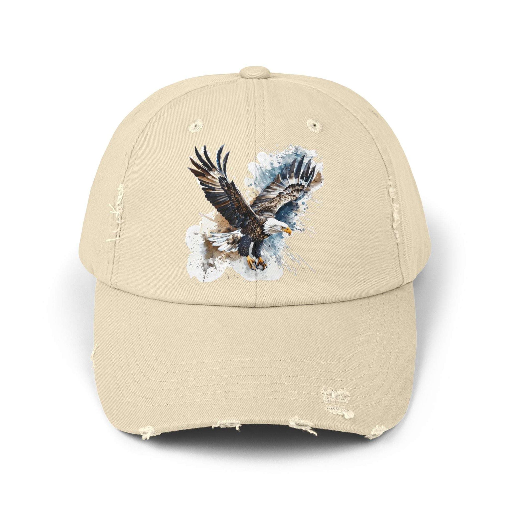 The Nerdy Birder Eagle Vintage Style Hat - Unisex Distressed Cap