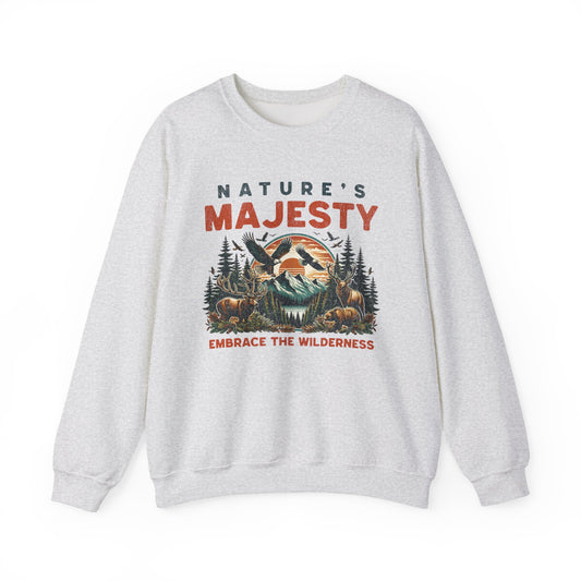 Nature's Majesty Graphic Sweatshirt - Embrace the Wilderness