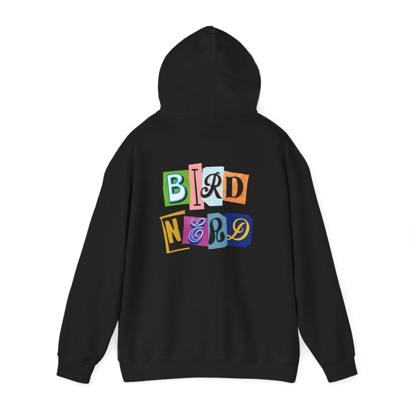 The Nerdy Birder - "Bird Nerd" Back Design Unisex Hoodie - Cozy Sweatshirt for Nature Lovers