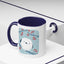 Cute Bird & Cherry Blossom Accent Coffee Mug - 11oz & 15oz