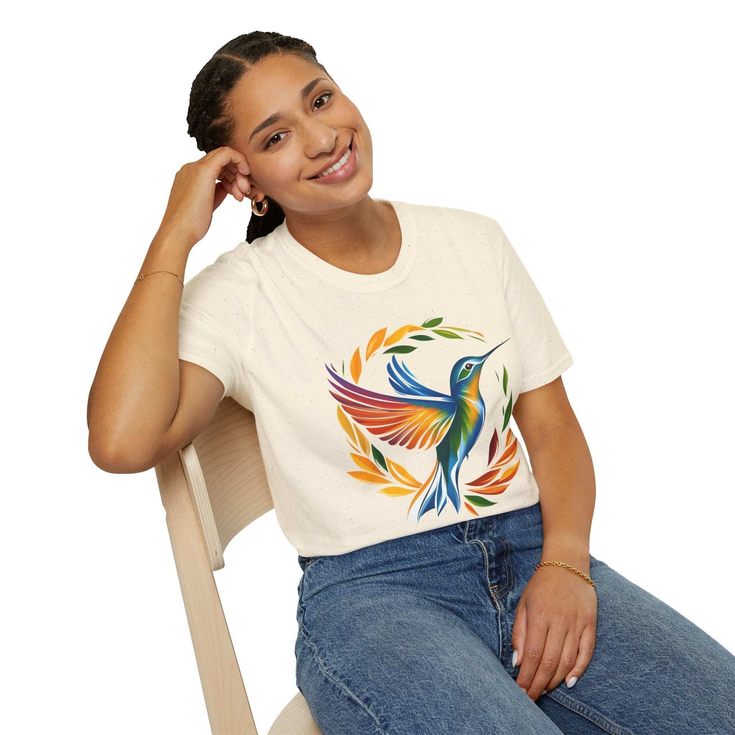 Hummingbird Rainbow Softstyle T-Shirt