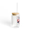 The Nerdy Birder I Love Birdwatching 16oz Sipper Glass With Bamboo Lid