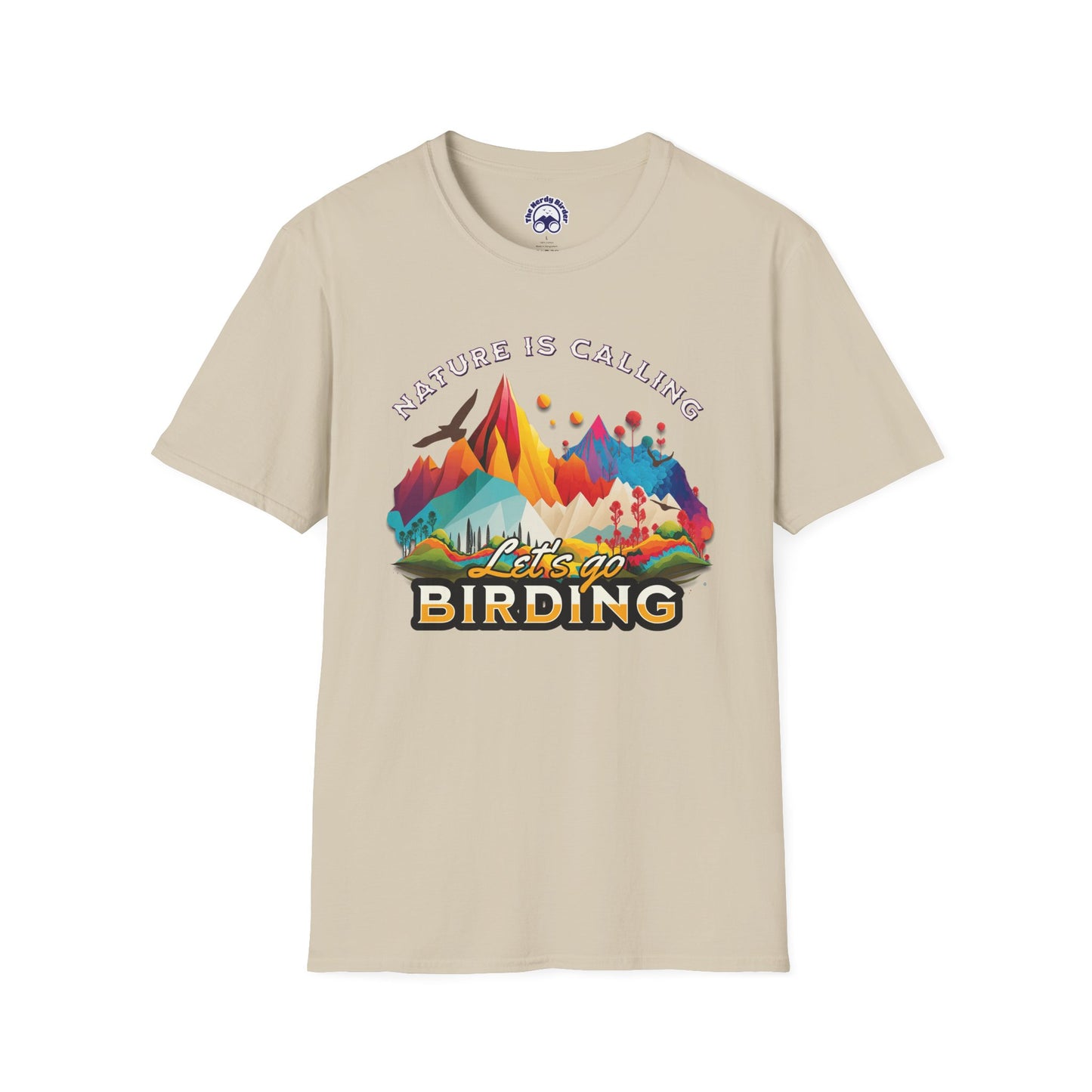 Nature Is Calling Birding Unisex Softstyle T-Shirt