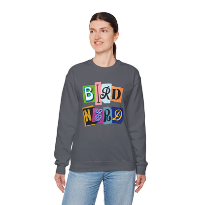 Bird Nerd Crewneck Sweatshirt - Fun Casual Wear for Bird Lovers