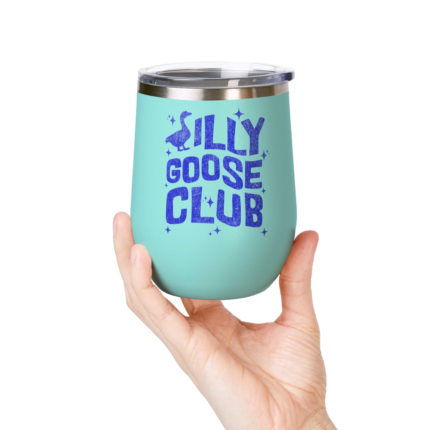 Silly Goose Club Wine Tumbler, Fun Party Gift, Personalized Drinkware, Friendship Gift, Outdoor Adventure Mug