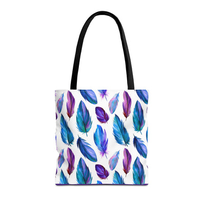 Boho Colorful Feather Tote Bag - Stylish Eco-Friendly Carryall for Everyday Use