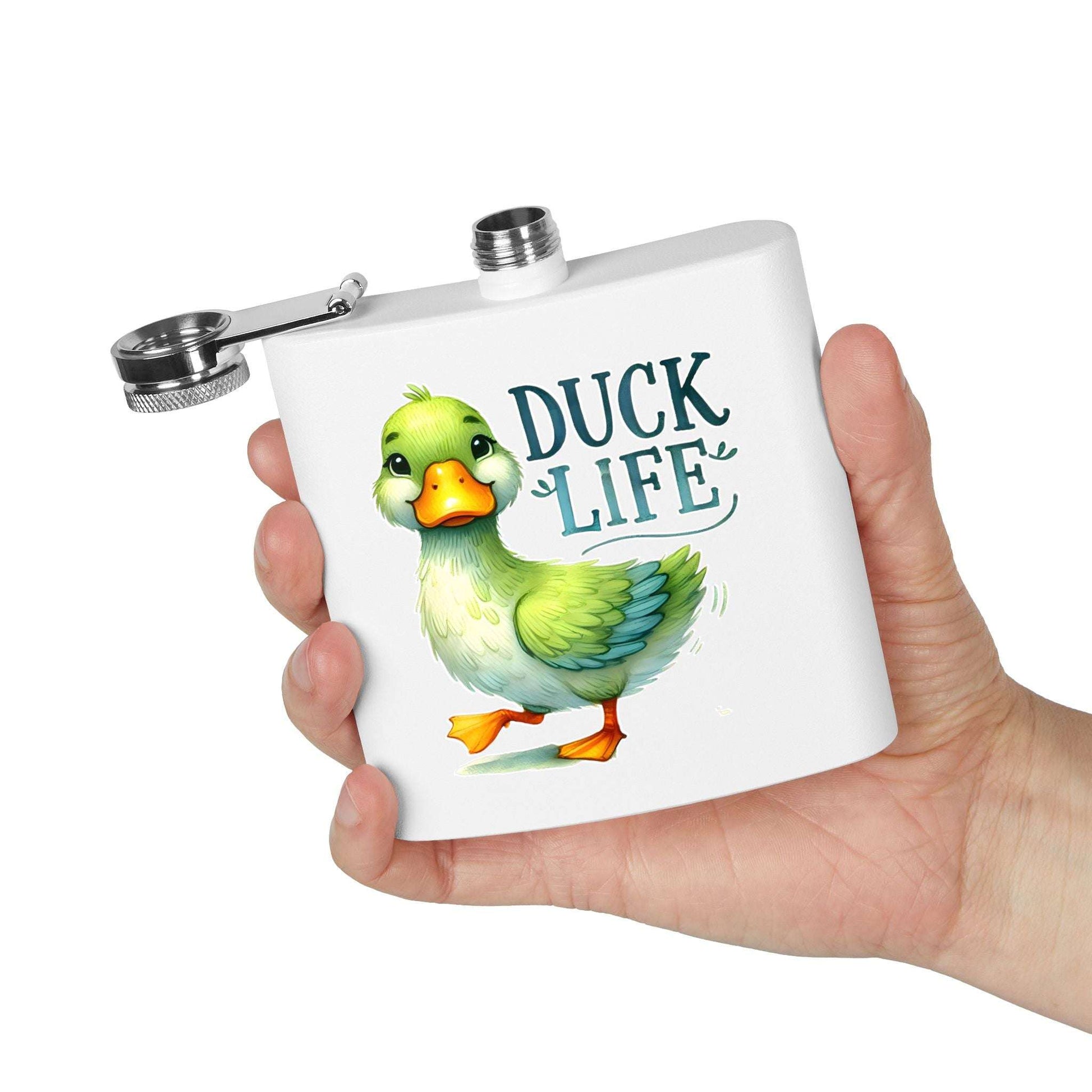 Duck Life Rising Stainless Steel Flask - 6oz