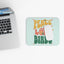 Peace Love Birds Mint Mouse Pad - Fun & Colorful Desk Accessory for Bird Lovers