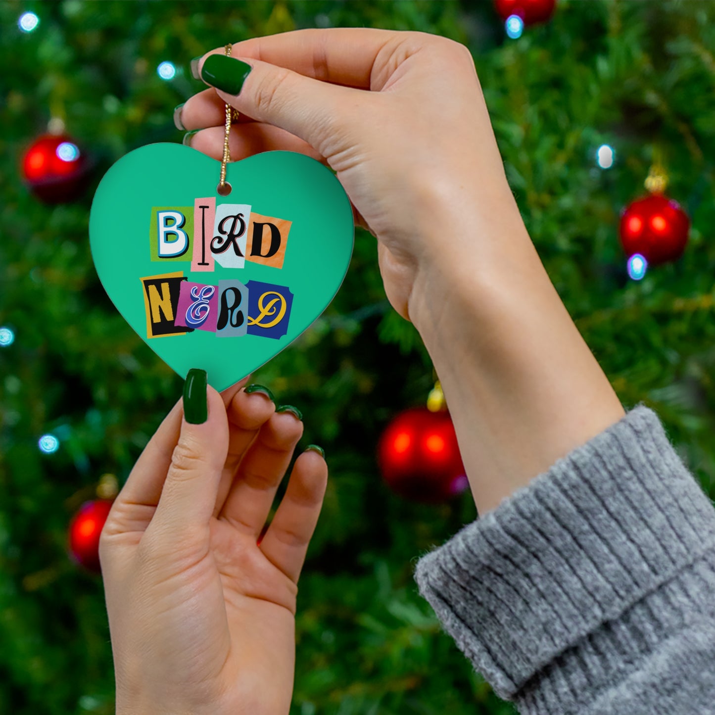 Bird Nerd Ceramic Ornament
