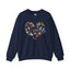 Bird Heart Graphic Unisex Crewneck Sweatshirt
