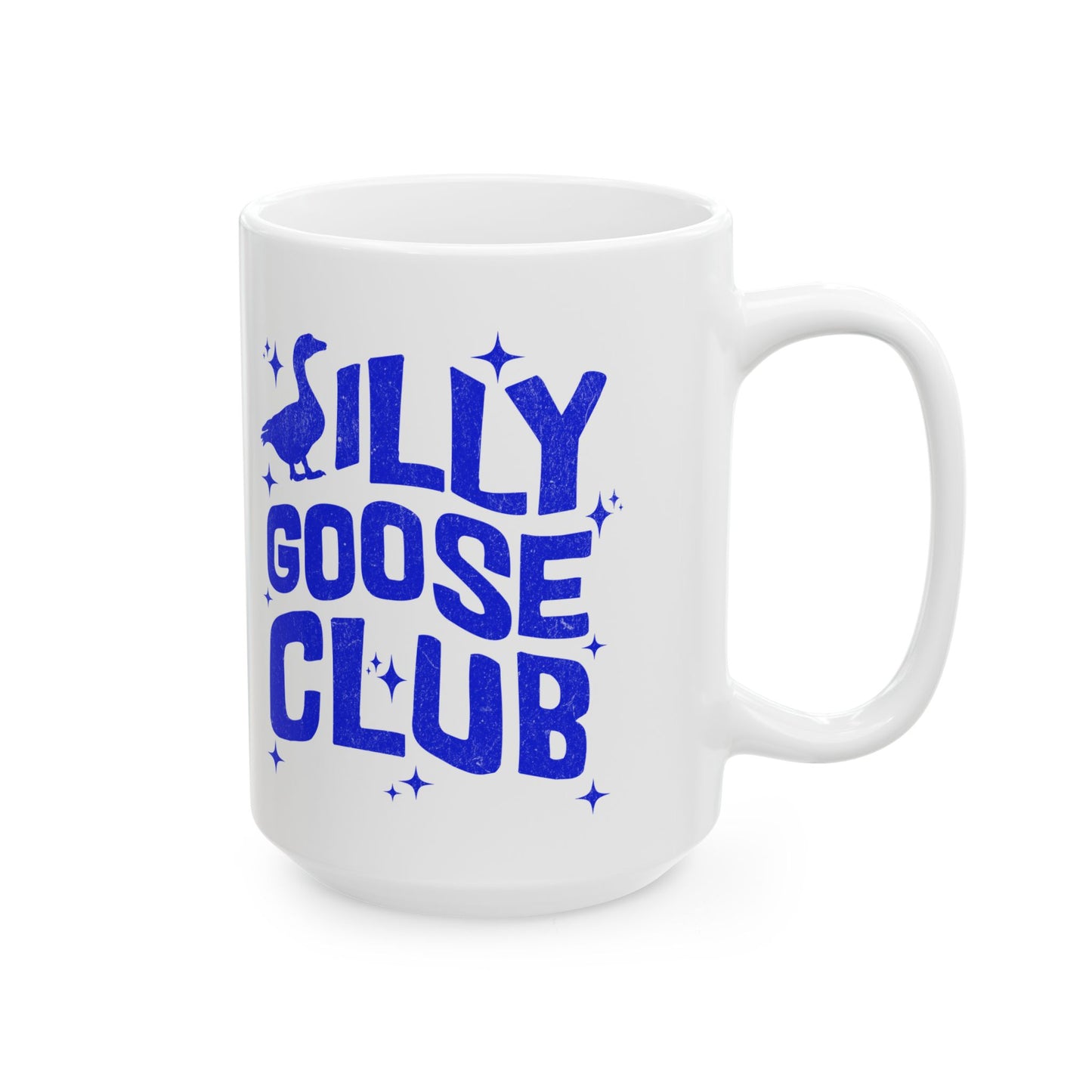 Silly Goose Club Mug, Funny Ceramic Coffee Mug, Gift for Friends, Humorous Drinkware, Perfect for Birthdays or Housewarmings