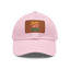 Peace Love Birds  Hat with Leather Patch, Casual Cap for Bird Lovers