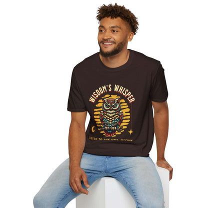 Wisdom's Whisper Unisex Softstyle T-Shirt - Nature Lover's Gift